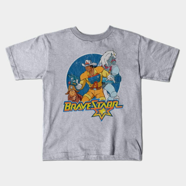 Vintage BraveStarr Kids T-Shirt by OniSide